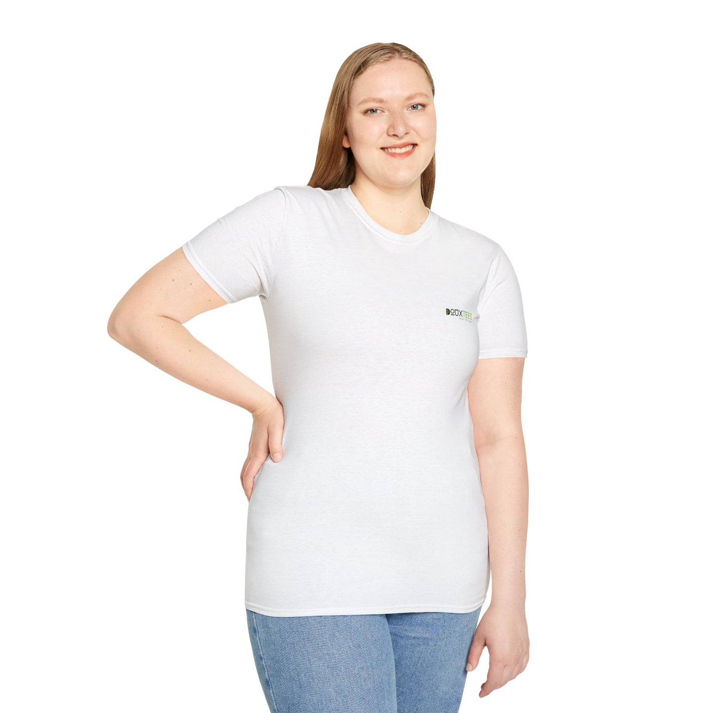 Unisex Bamboo Viscose T-Shirt Douxtees brand merchandise, featuring our logo.