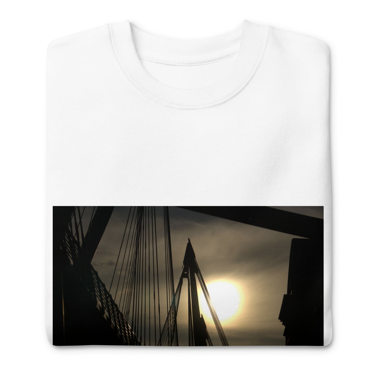 Organic Cotton White Unisex Sweatshirt