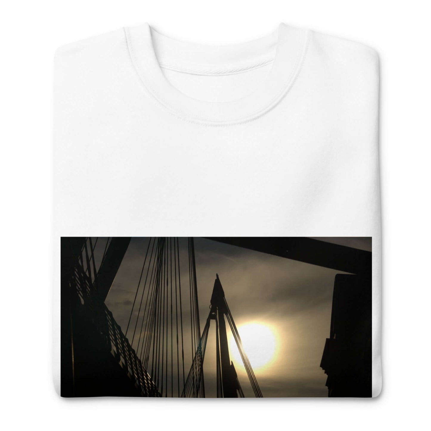 Organic Cotton White Unisex Sweatshirt