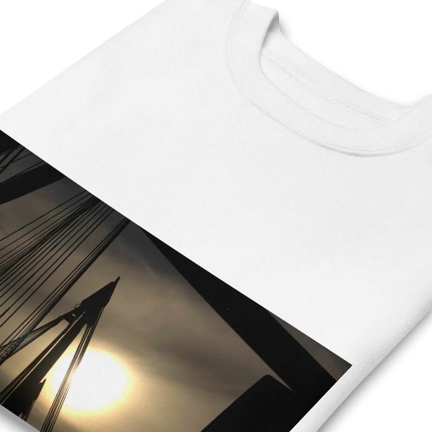 Organic Cotton White Unisex Sweatshirt
