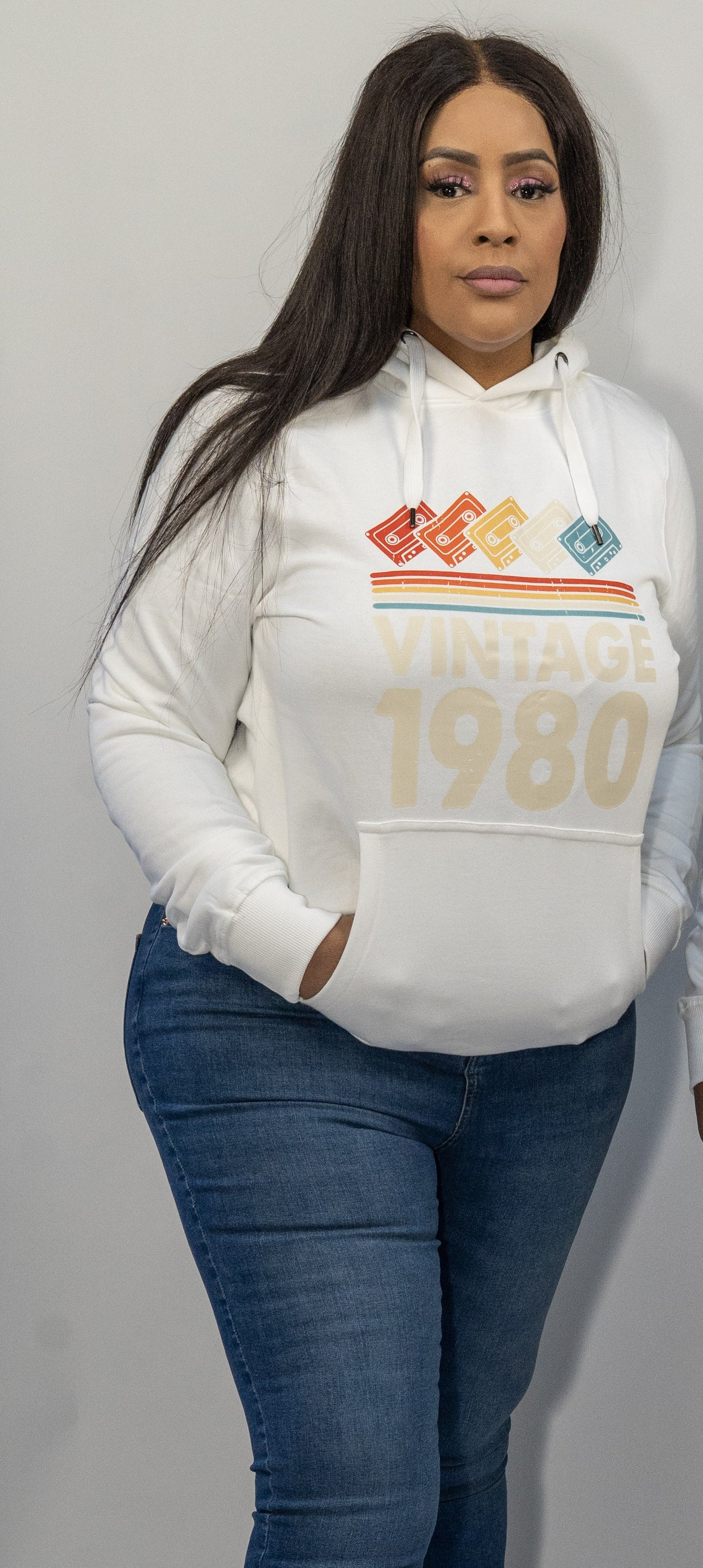 Vintage 1980 Organic Cotton Hoodie