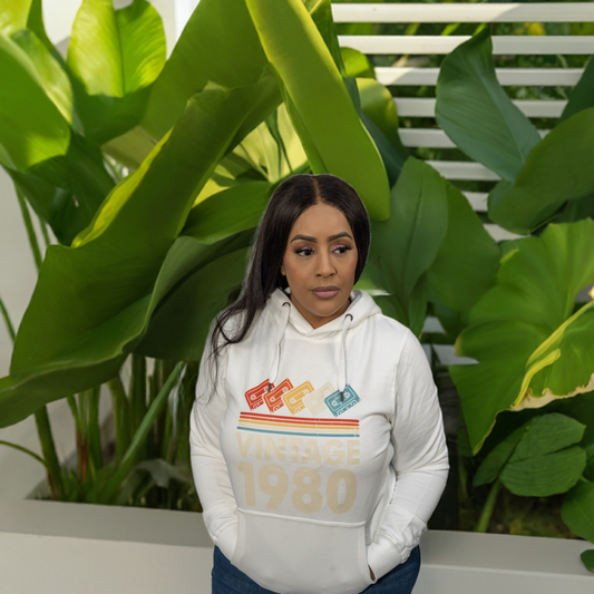 Vintage 1980 Organic Cotton Hoodie