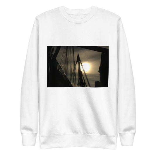 Organic Cotton White Unisex Sweatshirt