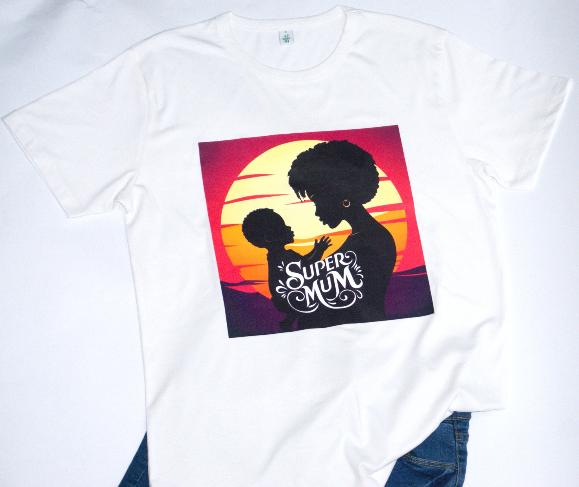 Super Mum Bamboo T-Shirt - Front