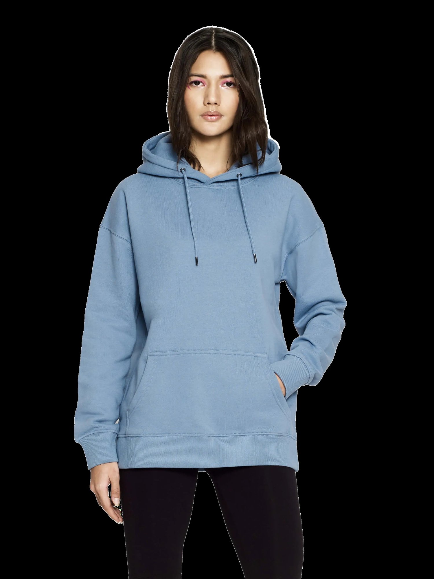 Organic Dusk Blue Hoodie - Front