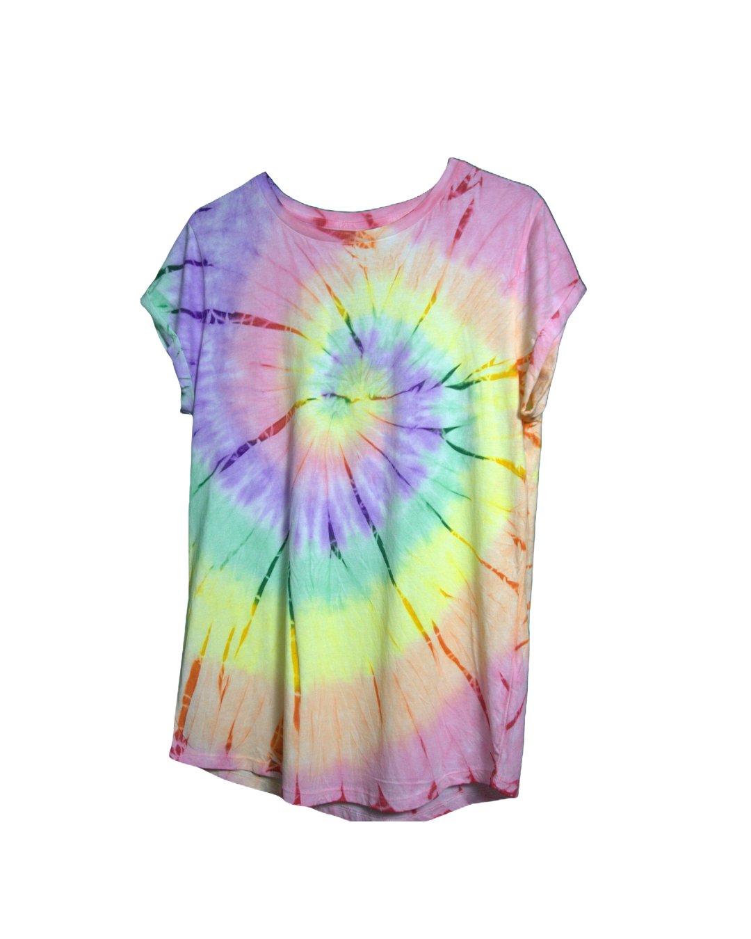 Rainbow Tie-Dye Fitted Tee - View 2